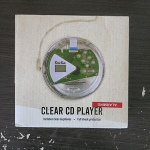 Clear Tech Clear CD Player With Clear Headphones CD PLAYER COMPACT CD